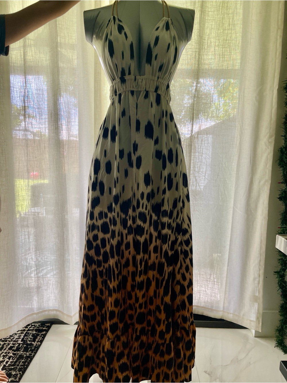 Pop saint Barth maxi dress leopard